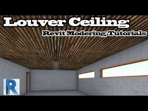 Louver Ceiling - Revit Modeling Tutorials