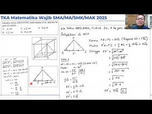 Discussion of Compulsory Mathematics TKA Practice Questions for SMA/MA/SMK/MAK 2025 (Three Dimens...