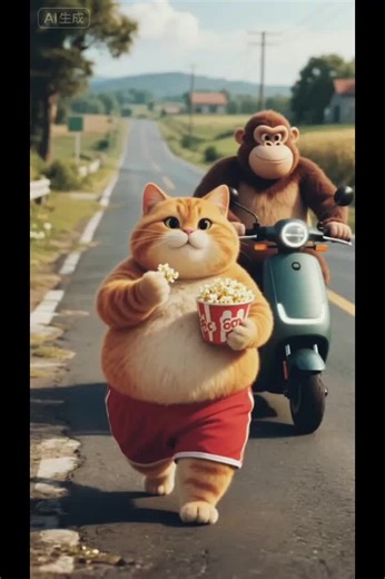 #uktiktok #cat #ai #monkey #aistory
