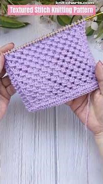 Textured Stitch Knitting Pattern #TexturedStitch #KnittingPattern #KnittingStitches