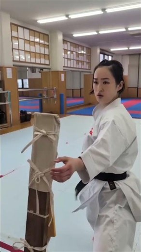 🥋 Makiwara Practice 🥋Every strike on the makiwara builds focus, precision, and spirit..
