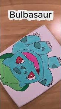 Bulbasaur Speed Drawing 🎨 Pokémon Fan Art with Posca Markers | Satisfying Art Process