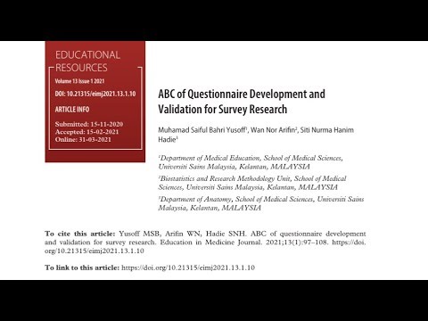 Build a Questionnaire That Works