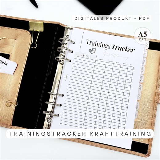 Training Tracker for Strength Training DIN A5 | Template | Workout Tracker | Fitness Planner Insert | Gym Training Log | Printable PDF | Filofax A5 - Etsy Canada