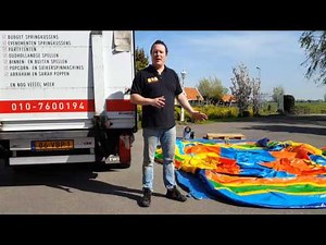 springkussen opbouwen de feest verhuurder