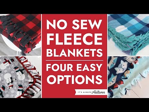 No Sew Fleece Blankets