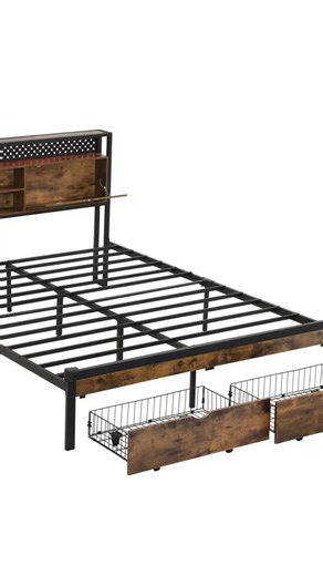 Sleep Expert on Instagram: "Transform your bedroom with the Modern Platform Bed! 🛏️✨ Combining style and functionality, it features a sleek metal frame and a beautifully crafted wooden headboard in a chic black-brown finish. Enjoy the convenience of integrated LED lighting, perfect for setting the mood, all easily controlled by remote! 💡 Plus, the storage headboard offers privacy and practicality with its dual compartments. Sleep smart, live stylish! . . https://thesleeploft.com/products/moder