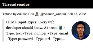 Thread by @Aakash_codes on Thread Reader App