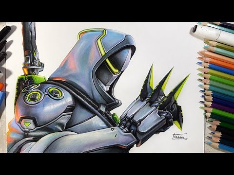 Drawing Genji (Overwatch 2) | Fame Art