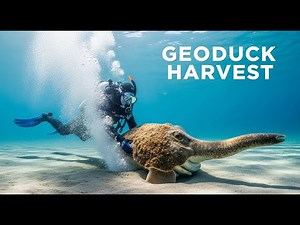 EXTREME Geoduck Harvest: STRANGEST Giant Clams & High-Tech Underwater Extraction - Harvest Motion