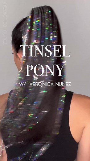 Glam Seamless Tinsel Ponytail Hairstyle Tutorial
