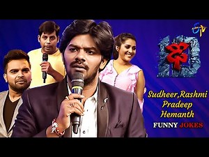 Sudheer, Rashmi, Pradeep, Varshini & Hemanth | Funny Jokes | Dhee 10 | ETV Telugu