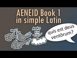 Aeneid book 1 narrated in simple Latin with pictures and questions