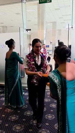 117K views · 2.7K reactions | Edelweiss  flight crew received a warm welcome at the Silk Route Lounge, Bandaranaike International Airport (BIA), marking the start of their winter operations to Colombo. | Dev Kowsala Samarajeewa | Facebook