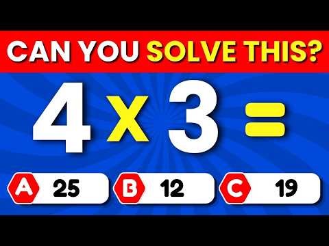 Can You Pass This Maths Quiz? 🧮📝💡 | Easy, Medium and Hard | Math Quiz 2026