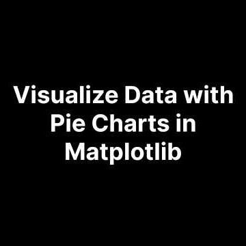 Turn Boring Data into Pie Charts.