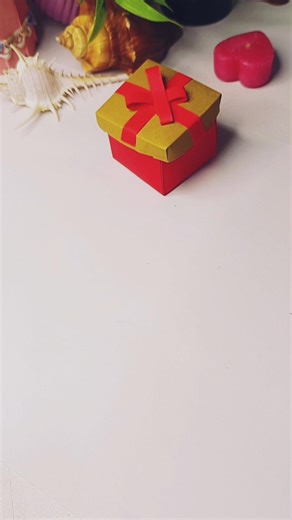 Paper Gift Box Making | Easy DIY Paper Gift Box | #shortvideo#papercrafts