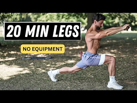20 Min Complete LEG WORKOUT | No Equipment | Rowan Row