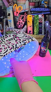 I love how perfect this uv lamp from Counter Culture DIY is for curing uv resin on glitter scissors! 🥰✨️💕 #glitter #resin #uvresin #diycrafts #craftideas Counter Culture DIY I will link it in the comments for you!🥰✨️✨️ | Maegen's Glitz and Glam