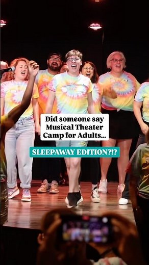 Adult Musical Theater Sleepaway Camp Session 2 is officially HERE! Link in bio to sign up! 🎭✨