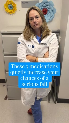 Stephanie Rogers | Doctor • Dreamer • Do-er on Instagram: "Some of the most commonly prescribed medications can raise your fall risk. 1. Antipsychotics (like quetiapine, risperidone, olanzapine) raise fall risk by about 50–130% 2. Antidepressants (sertraline, citalopram, fluoxetine) by about 50–60% 3. Benzodiazepines (lorazepam, alprazolam, clonazepam) by about 40–45% Never stop a medication on your own, but do talk with your doctor about whether the benefits still outweigh the fall risk, especi