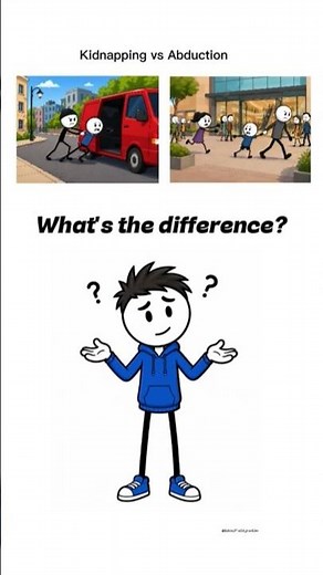Kidnapping vs Abduction: What's the Difference? #Kidnapping #Abduction #Difference #dailyenglish