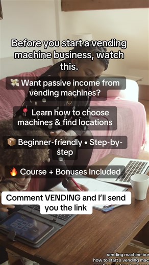 Starting a vending machine business doesn’t have to be confusing. I created a Vending Machine Business Course for beginners that breaks everything down step by step so you can start the right way. ✔ How vending machines really work ✔ Choosing the right machines ✔ Finding profitable locations ✔ Product sourcing, pricing & inventory ✔ Scaling your vending business 🎁 BONUSES INCLUDED: • Vending Machine Business Guide • Vendor Scripts to help you talk to vendors with confidence 💻 100% digital ⚡ In