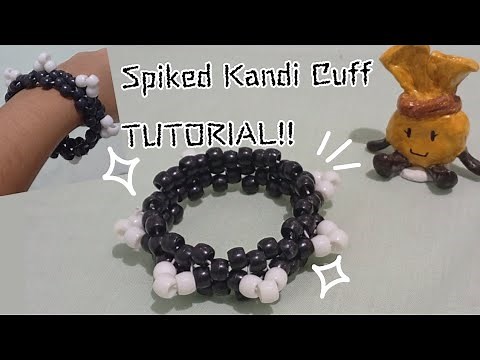 How to make a spiked kandi cuff! ☆
