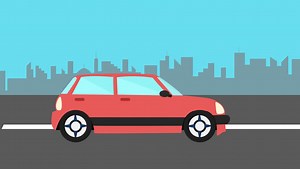 Colorful Animation Riding Car Red Car Stock Footage Video (100% Royalty-free) 16459990 | Shutterstock