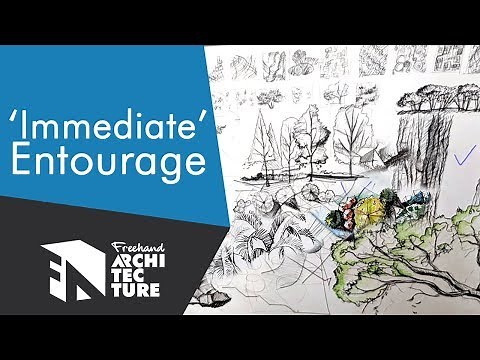 How To Draw Entourage For Architectural Drawing - Get Better Graphics And Storytelling