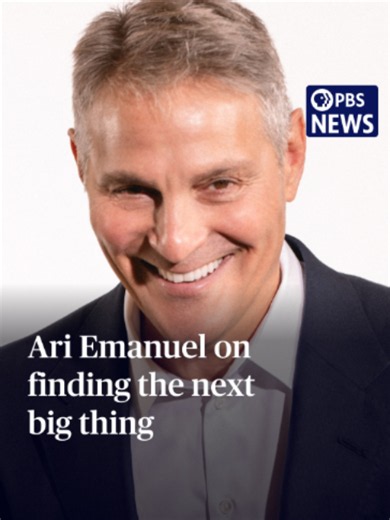 Ari Emanuel is a Hollywood icon in his own right, working behind the scenes to strike deals for his legion of clients, including actors, musicians, writers and athletes. He joined Amna Nawaz on the PBS News podcast