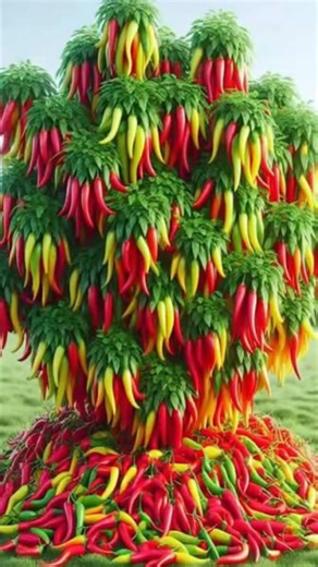 easy and fast method for propagating and cutting chili plant Trees! #shorts #satisfying #farming