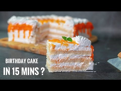 15 Min Birthday Cake | Super Easy & Quick Birthday Cake | Eggless & Without Oven | Yummy |Bread Cake