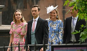 PICS: Royals lead the stylish guests at the Duke of Westminster's wedding