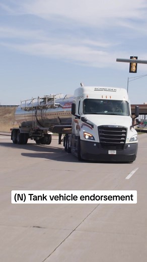 The (N) Tank vehicle endorsement allows drivers to haul a vriety of freight like water, chemicals, grain and more. Learn more in our latest video. #tankerdriver #bulktrucking #bulkdriver #truckingthings #tankers #schneidertrucking #truckinglife #truckinglifestyle
