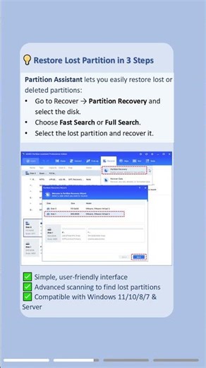 Partition Deleted? Restore Lost Partition Before It’s Gone #recovery #partition #lost #delete #disk