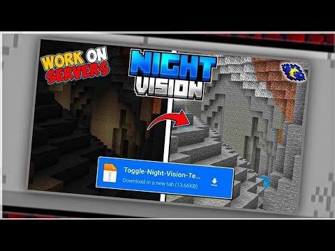 Night Vision Addon for Minecraft PE 1.21+ | Full Bright Pack