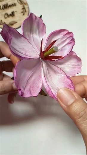 Perfect tulips from ribbon | Ribbon tulip flower tutorial easily #ribbonflower #diyflower