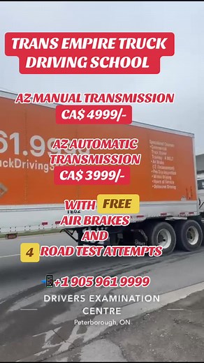 #transempiretrucksrivingschool #truckdrivingschool #trucklicense #roadtest #brampton #mississauga #toronto #oakville #milton #vaughan #canada #bolton #manualtruckdriver #manualtransmission #truckdriver #truckdrivingstudent #etobicoke #azlicence #driverslicense #transempire