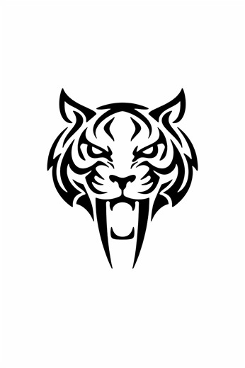 Angry Tiger Sticker - Glossy Vinylsticker (waterproof) Sabertooth Decal Computersticker - Etsy