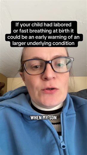If your child had labored or fast breathing at birth it could be an early warning of a larger underlying condition. Not all symptoms of Sanfilippo stick out as big warning signs but this one seems like it is more atypical than some of the other signs that could also be fairly normal symptoms in a lot of kids. #Sanfilippo #raredisease #sanfilipposymptoms #fastbreathing #newborn | Hope for Merrick