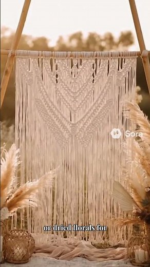 DIY Macrame Wedding Backdrop | Boho Chic Wedding Decor Ideas