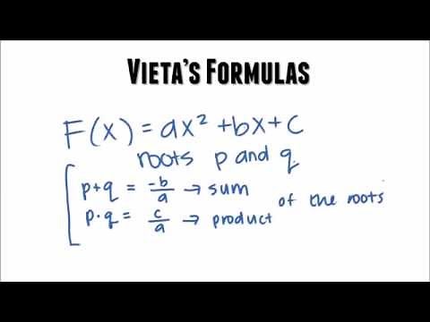 Vieta's Formulas: Understanding and Applying