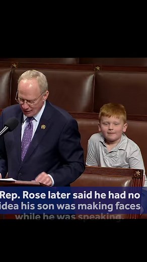 The 6-year-old son of a congressman from Tennessee has gone viral on social media after cameras caught him making silly faces while his dad spoke from the floor of the U.S. House of Representatives. | WCVB Channel 5 Boston