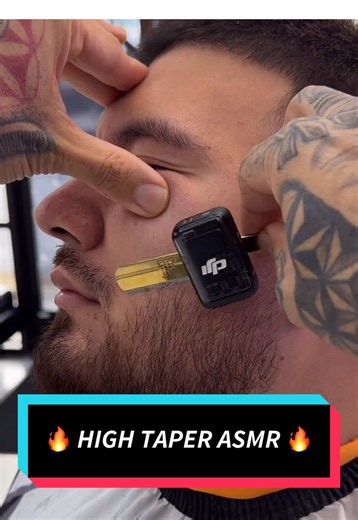 The ULTILMATE High Tape Fade with Beard Tutorial 🔥 💨 Barber Step by Step with ASMR Sounds 🎶 Take Notes! 😉 #barberlife #taperfade #tutorial #fyp #asmrsounds