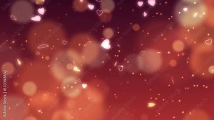 Romantic background looped animation