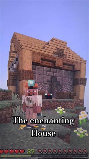 The enchantment house! #minecraft #trend #cringerton #gaming