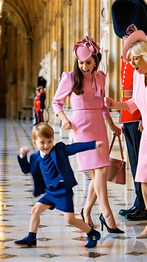 So much fun: Louis dances hard 🔥#royal #princess #princesscatherine #princelouis #dance