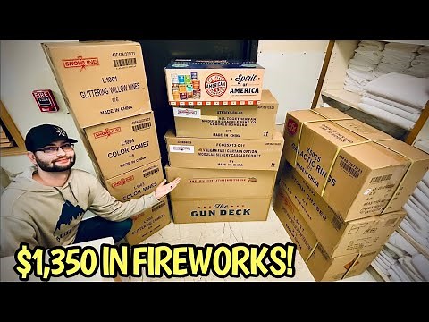 I Ordered Over $1,000 In FIREWORKS Online SHIPPED to my House!