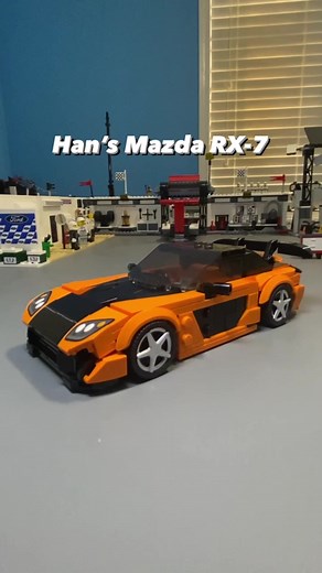 I present to you the newest car in my Fast & Furious series, Han’s Mazda RX-7 with VeilSide body kit. This iconic car from the Fast & Furious series first made it’s appearance in the franchise in the third installment “Tokyo Drift” and was an instant hit. I had been searching for a while to find the best Lego recreation of this car and came across this version by @legomadspacer …He knocked it out of the park! I feel he was able to capture the look that the car has with it’s unique body kit in th